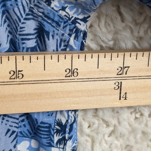 TUNEVUSE* Men's Short Sleeve Button Down Curved Hem Hawaiian Shirt~ Size XXL - Picture 7 of 13